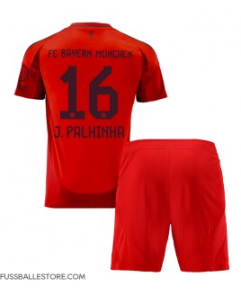 Günstige Bayern Munich Joao Palhinha #16 Heimtrikotsatz Kinder 2024-25 Kurzarm (+ Kurze Hosen)